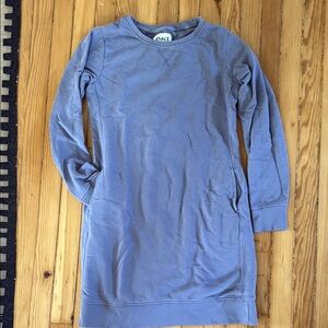 PACT Blue Long Sleeve Dress